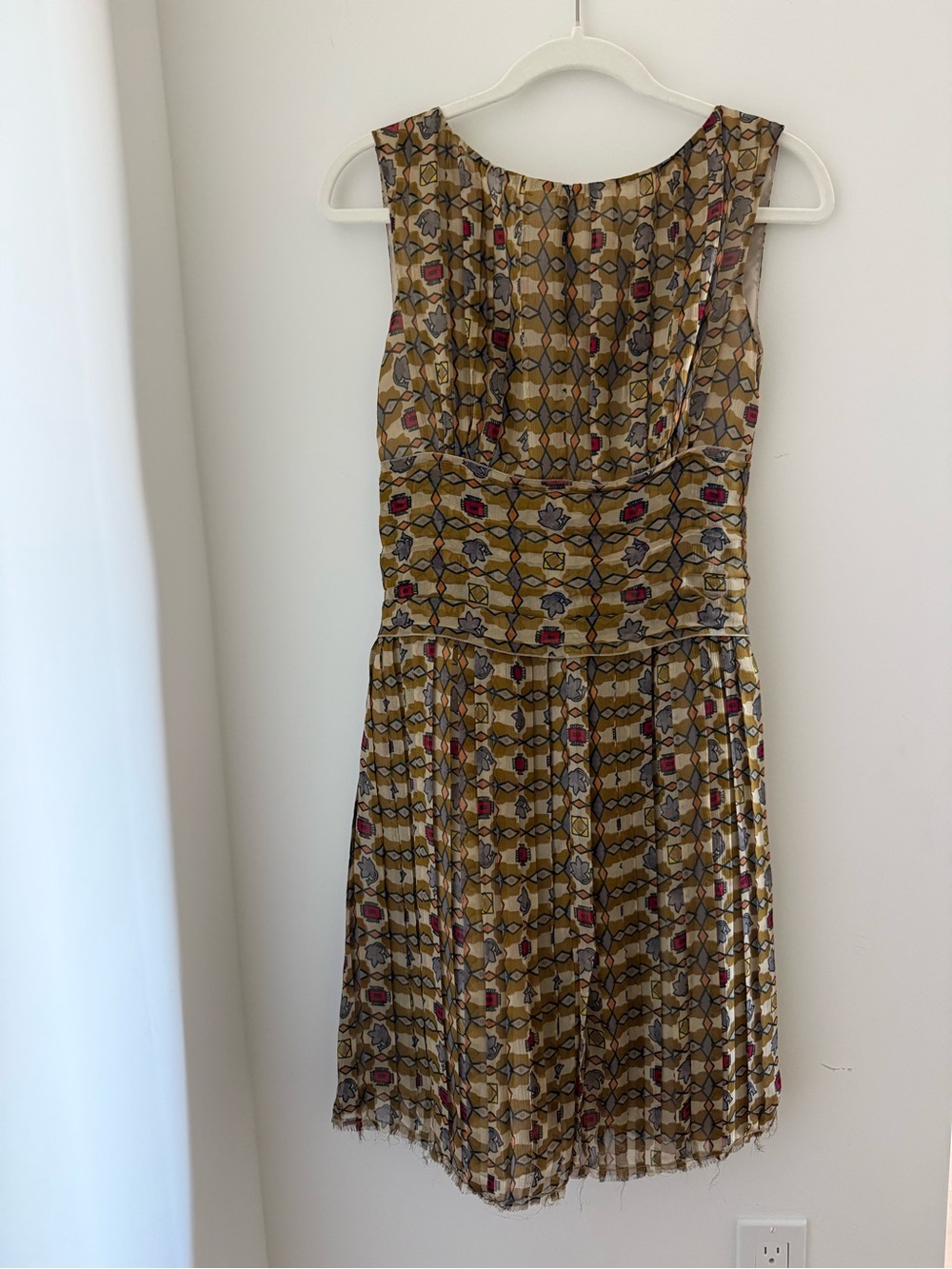 Philosophy di Alberta Ferretti Silk Patterned dress